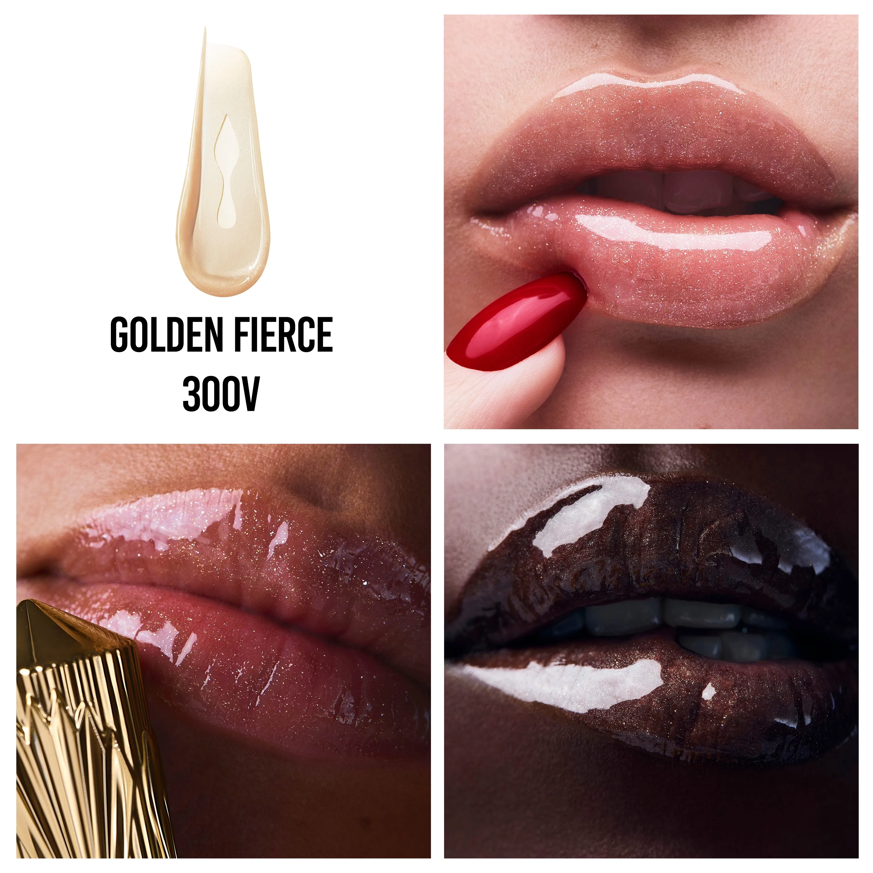 Christian Louboutin Rouge Stiletto Vinyl Gloss – Lip Gloss – Golden Fierce 300V - Beauty - alternate view 9